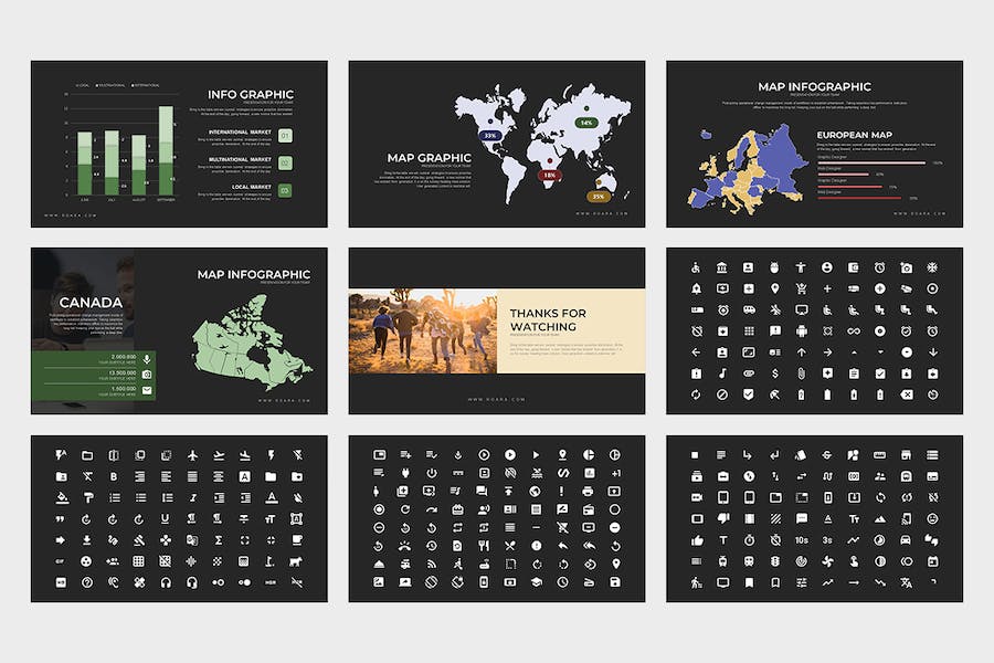简约多用途项目报告团队展示PPT模板 - 顶尖PPT