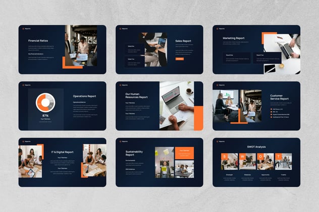 公司报告年度工作总结Keynote模板 - 顶尖PPT