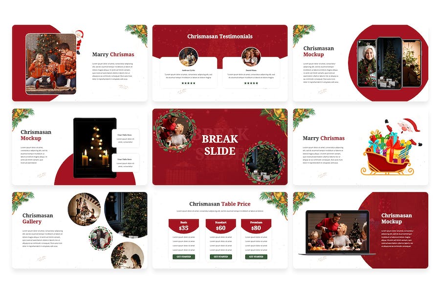 圣诞节活动策划营销PPT模板 - 顶尖PPT