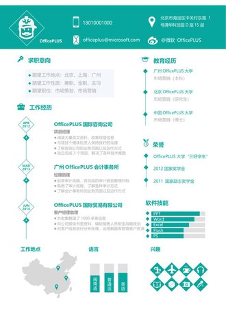 市场营销策划个人求职简历模板 - 顶尖PPT