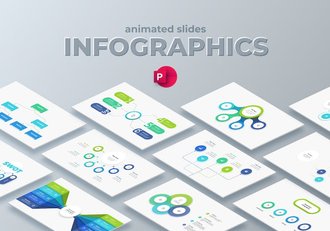 多种样式流程步骤图聚合图形PPT模板 - 顶尖PPT