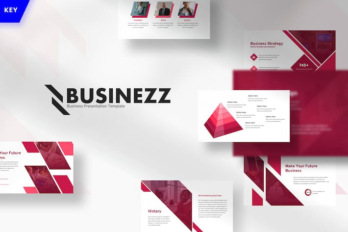 几何图形设计工作计划总结keynote模板 - 顶尖PPT