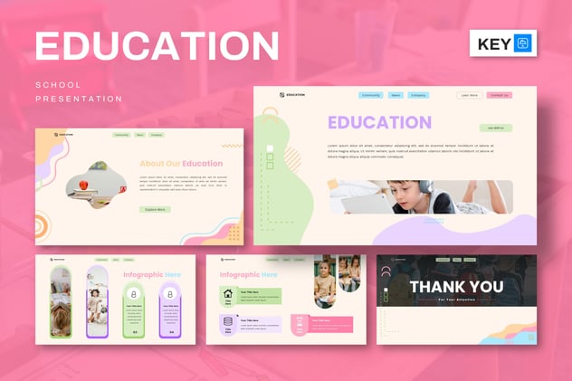 教育学校介绍展示keynote模板 - 顶尖PPT