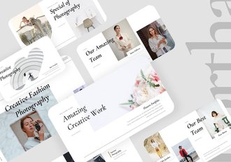 时尚摄影美图keynote模板 - 顶尖PPT