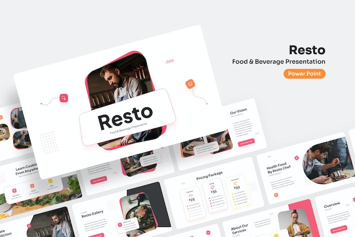 餐饮食品行业品牌宣传推广PPT模板 - 顶尖PPT