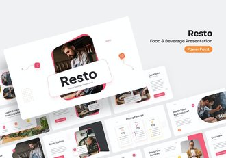 餐饮食品行业品牌宣传推广PPT模板 - 顶尖PPT