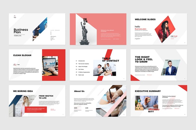 商业计划书PowerPoint模板 - 顶尖PPT