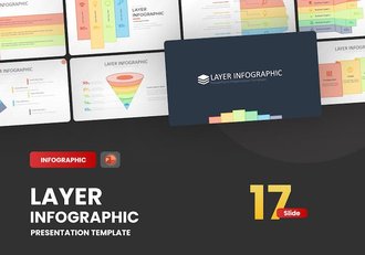 分层大纲信息图形PPT模板 - 顶尖PPT