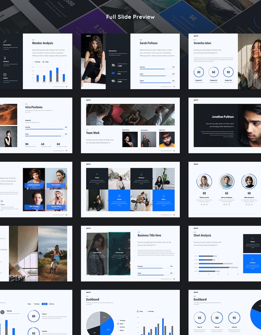 企业营销策划数据分析多用途keynote模板 - 顶尖PPT