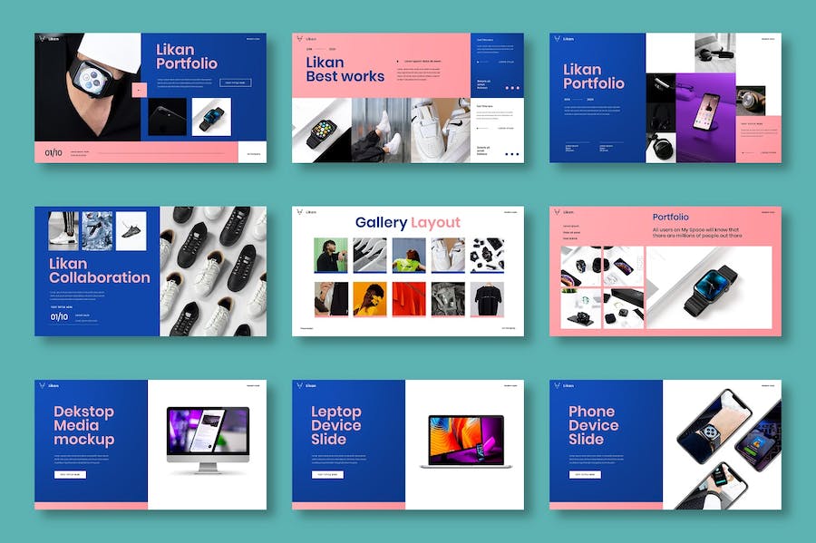 时尚商务企业品牌展示PPT模板 - 顶尖PPT