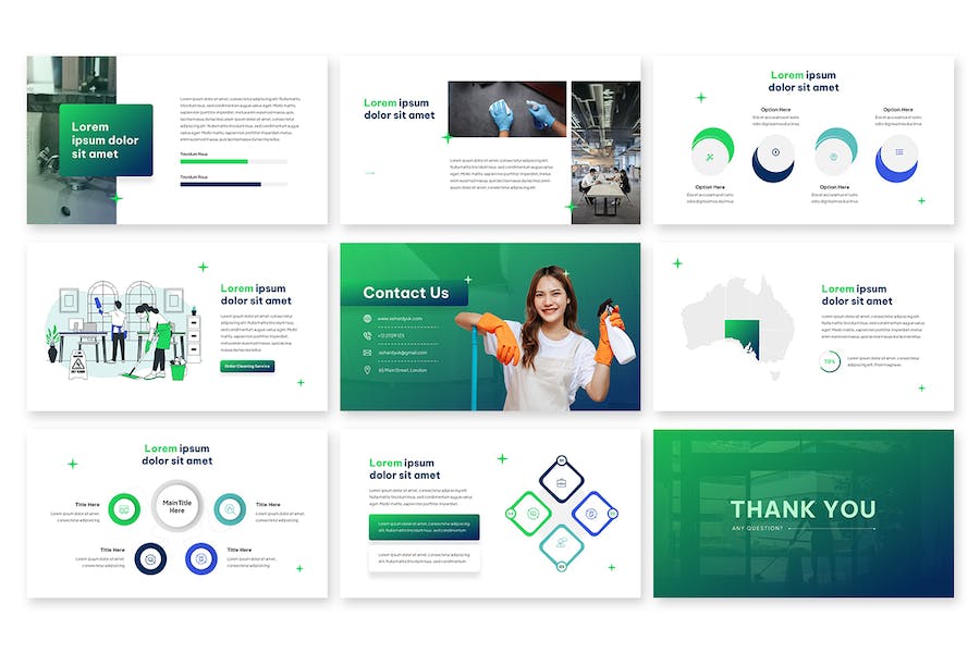 家政公司家庭保洁keynote模板 - 顶尖PPT