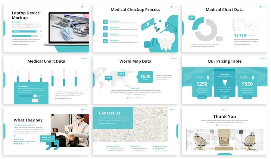口腔牙科医疗诊疗服务介绍PPT模板 - 顶尖PPT