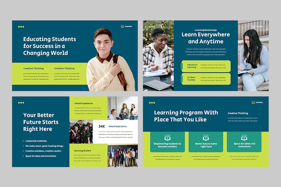 在线教育培训课程学习PPT模板 - 顶尖PPT