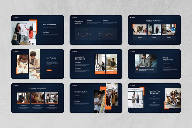 公司报告年度工作总结Keynote模板 - 顶尖PPT