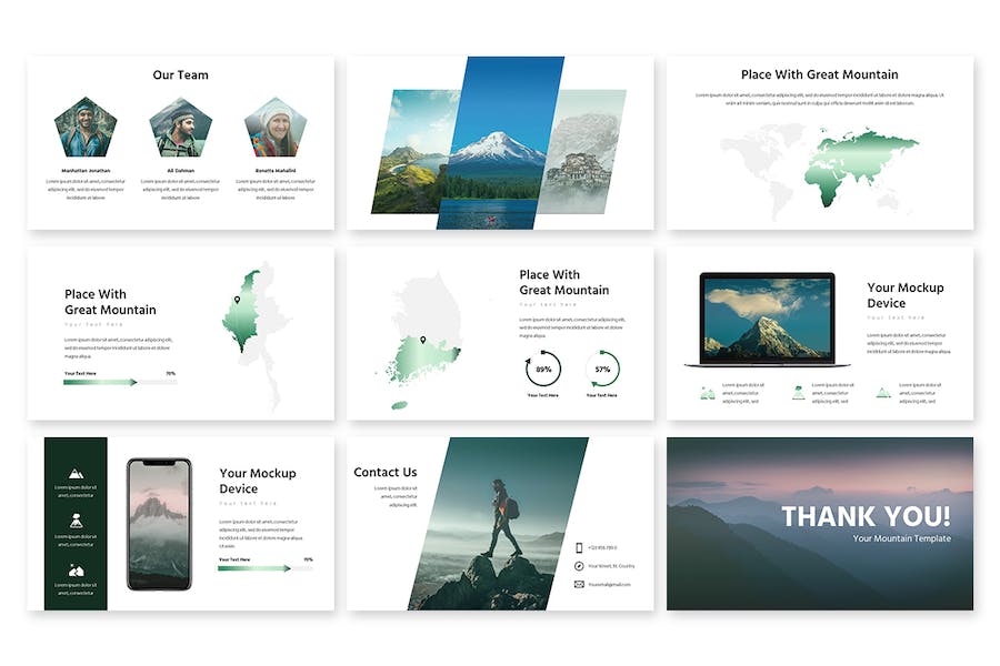 户外旅游探险项目介绍PPT模板 - 顶尖PPT