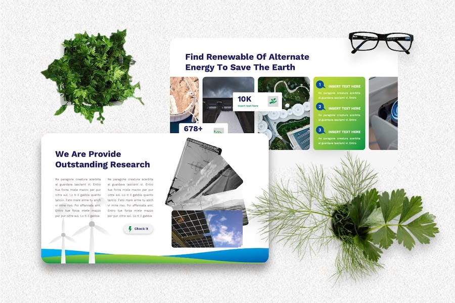 新能源风力发电能源回收利用keynote模板 - 顶尖PPT