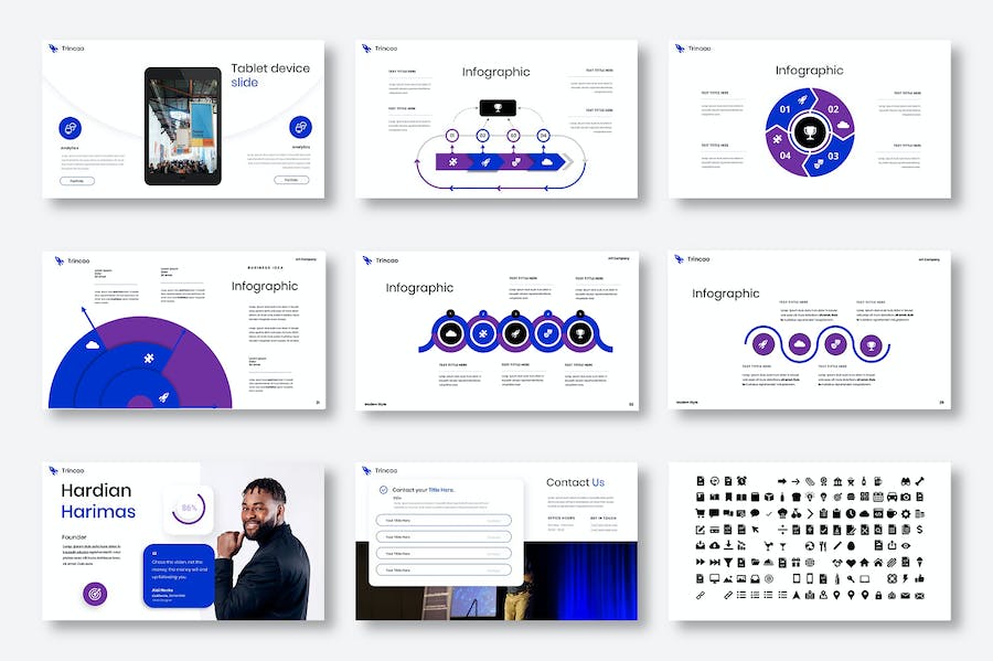 商务风格公司会议项目合作keynote模板 - 顶尖PPT