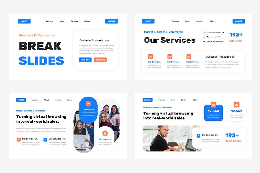 电商商务平台运营推广Keynote模板 - 顶尖PPT