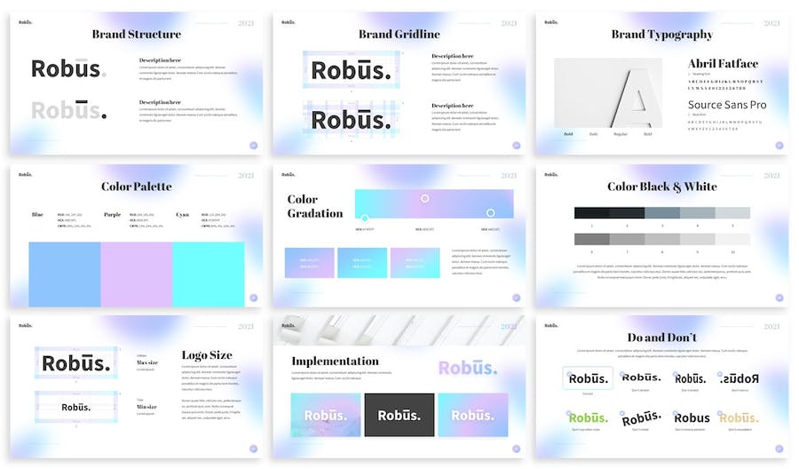品牌指南设计提案PowerPoint-模板 - 顶尖PPT