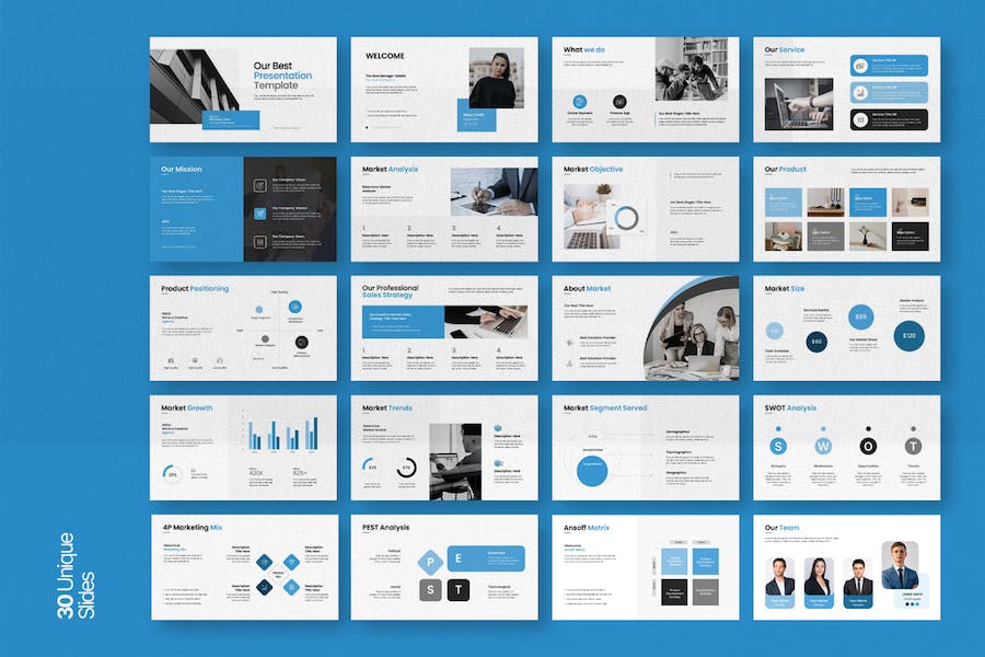 公司团队介绍年终计划总结PPT模板 - 顶尖PPT
