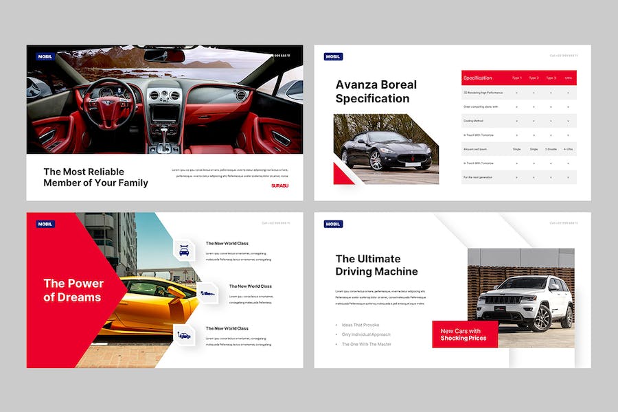 汽车行业移动出行Keynote模板 - 顶尖PPT