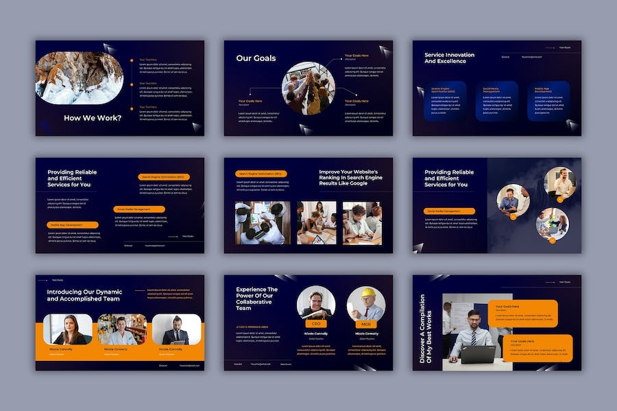 数字商业讲述展示技术应用管理PPT模板 - 顶尖PPT