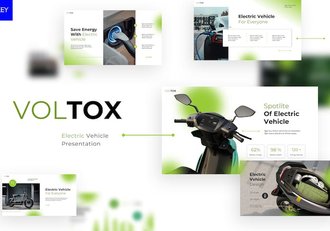 摩特车电动车市场分析产品展示keynote模板 - 顶尖PPT