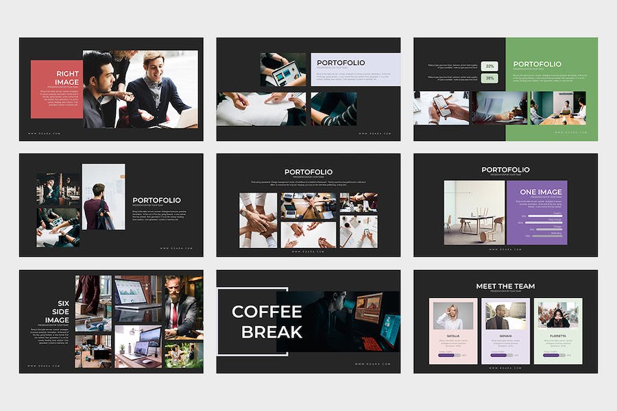 简约多用途项目报告团队展示PPT模板 - 顶尖PPT