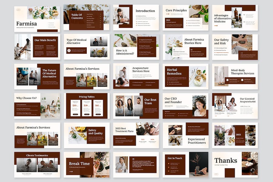 医疗诊疗替代方案展示PPT模板 - 顶尖PPT