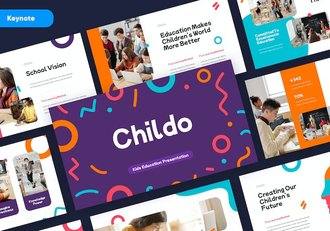 儿童教育幼儿园早教培训Keynote模板 - 顶尖PPT