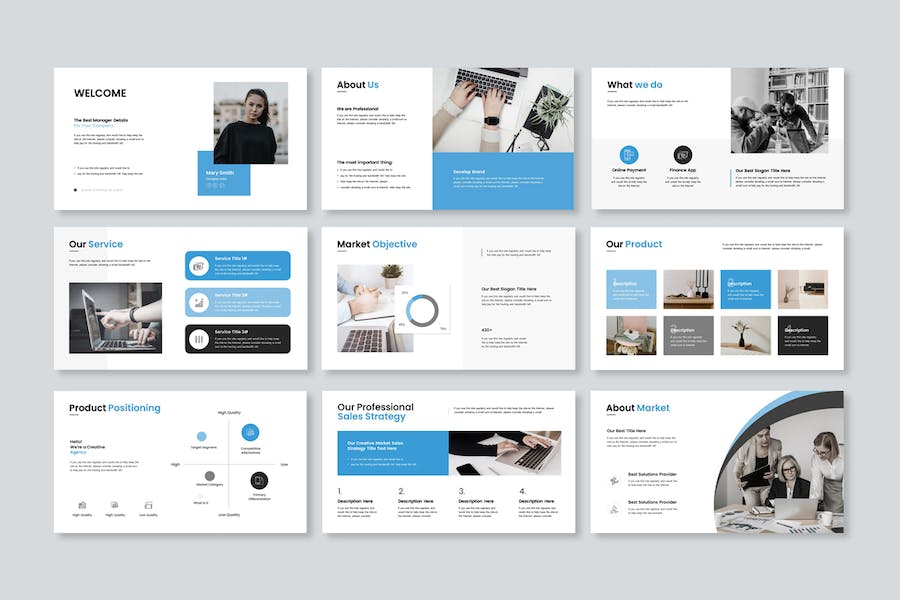 公司团队介绍年终计划总结PPT模板 - 顶尖PPT