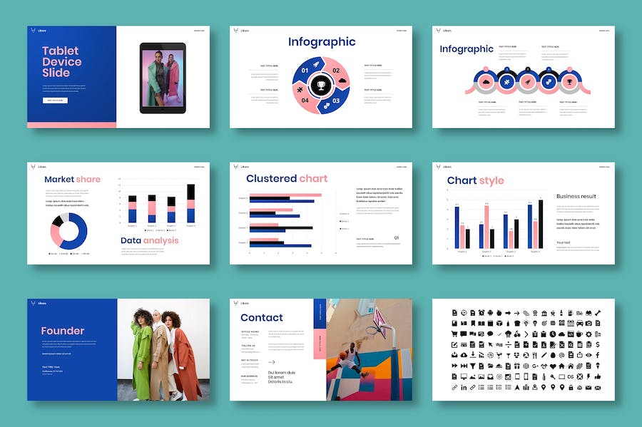 时尚商务企业品牌展示PPT模板 - 顶尖PPT