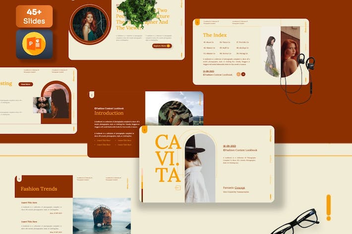 时尚服装品牌推广展示PPT模板 - 顶尖PPT