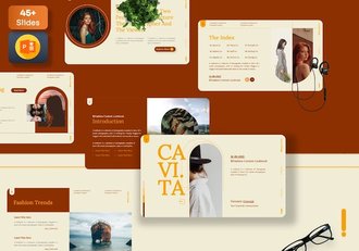 时尚服装品牌推广展示PPT模板 - 顶尖PPT