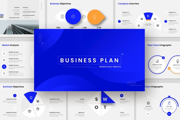 新拟态设计欧美商业投资演示keynote模板 - 顶尖PPT