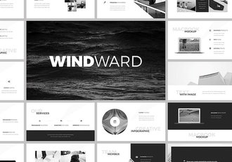 简约黑色系国外通用PPT模板 - 顶尖PPT