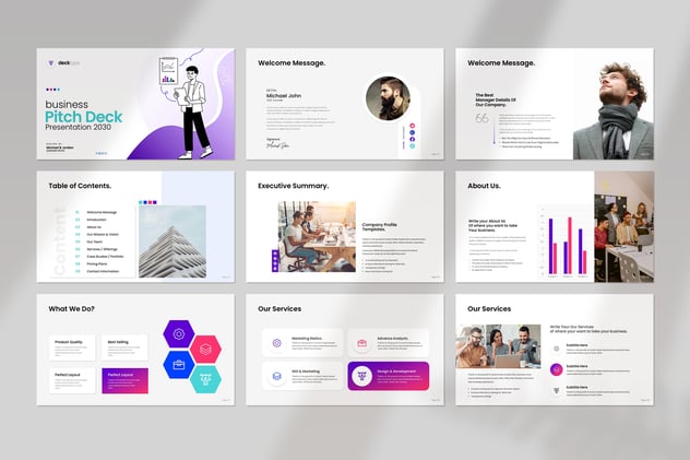 创意商业计划书融资路演PPT模板 - 顶尖PPT