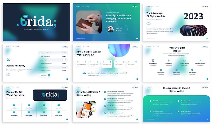 移动支付数字钱包市场分析PPT模板 - 顶尖PPT