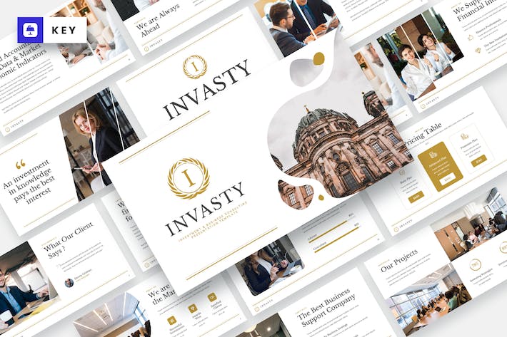 投资咨询主题keynote模板 - 顶尖PPT