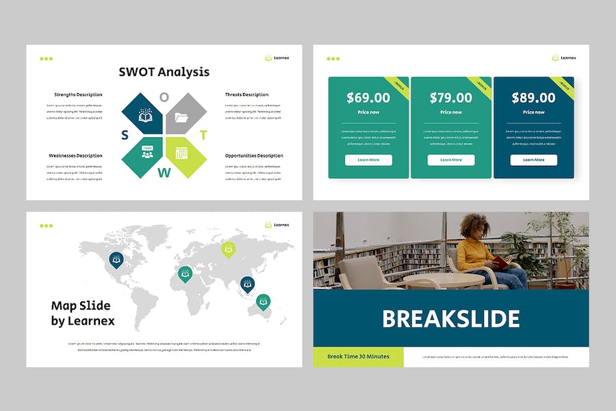 在线教育培训课程学习PPT模板 - 顶尖PPT