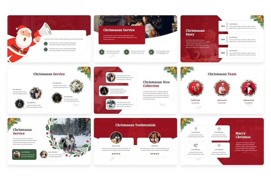 圣诞节活动策划营销PPT模板 - 顶尖PPT
