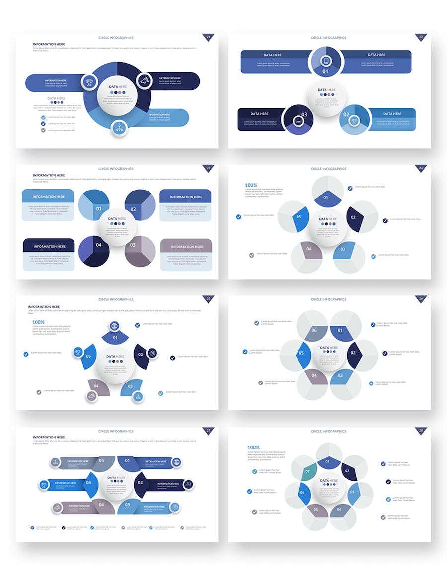 微立体圆形循环关系图形keynote模板 - 顶尖PPT