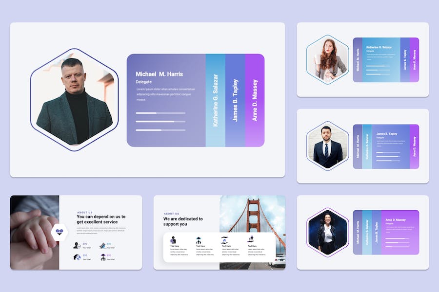 保险代理行业业务展示PPT模板 - 顶尖PPT