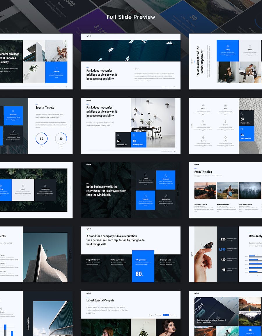 企业营销策划数据分析多用途keynote模板 - 顶尖PPT