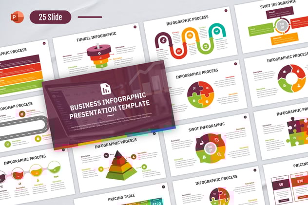 商业信息图PowerPoint模板 - 顶尖PPT