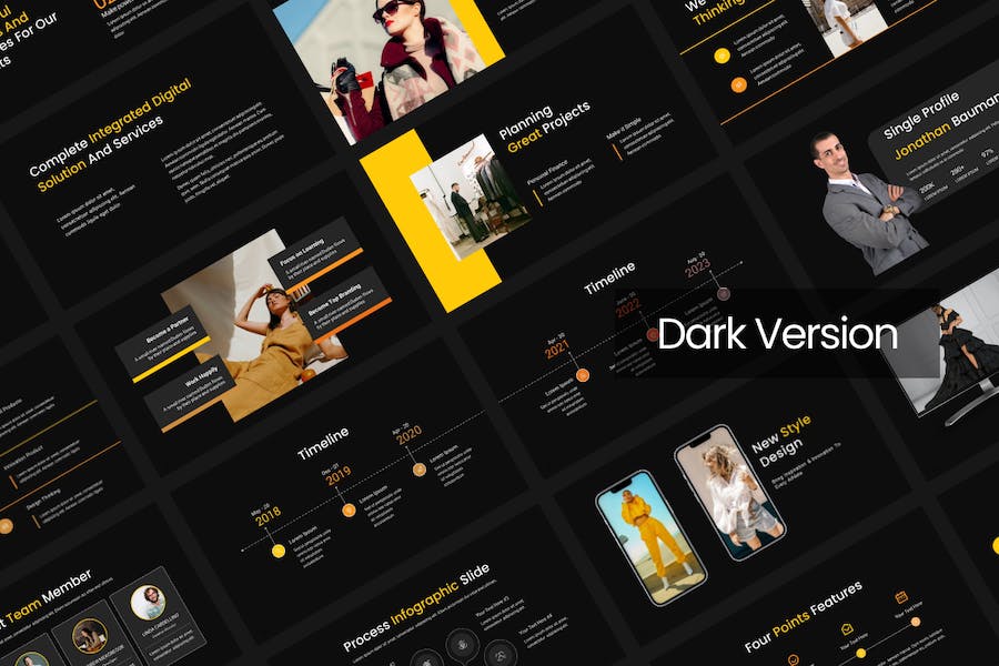 时尚美学极简风格keynote模板 - 顶尖PPT