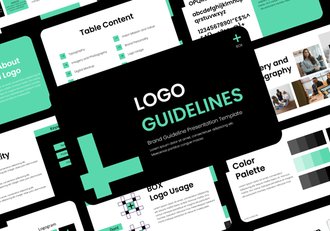 LOGO品牌提案指南PPT模板 - 顶尖PPT