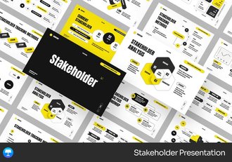 利益相关者信息图形keynote模板 - 顶尖PPT
