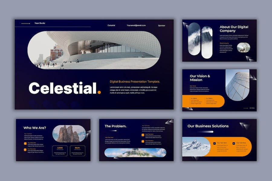 数字商业讲述展示技术应用管理PPT模板 - 顶尖PPT