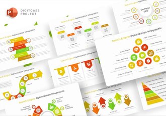 搜索引擎优化信息图表PPT模板 - 顶尖PPT